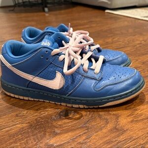 RARE Nike Dunk Low Premium SB "Varsity Blue/Pink Ice" Mens 10.5